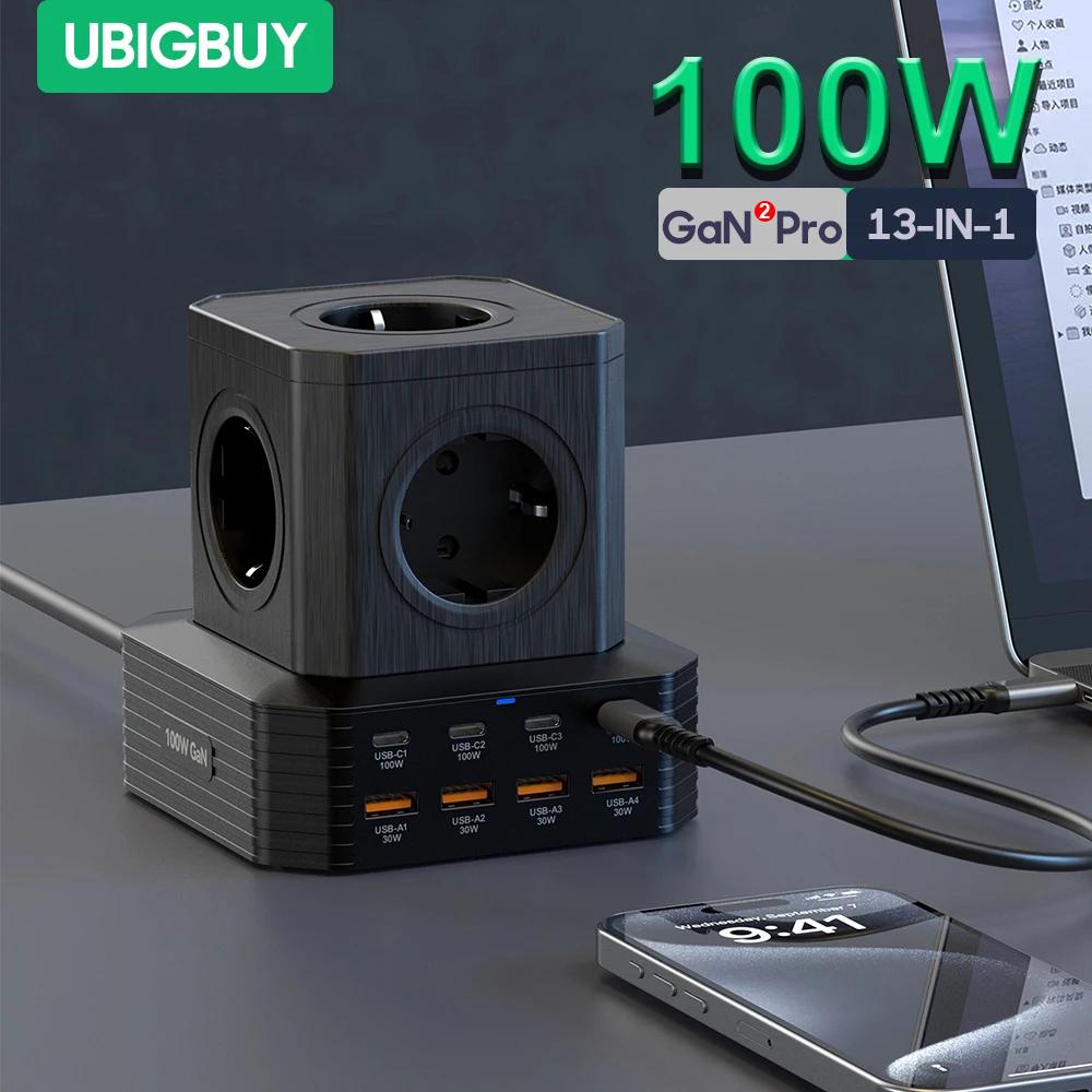 Ubigbuy ƺ  Ｚ ũž  ̼,  USB C , Ƽ Ÿ PD PPS QC3.0, 100W, 13  1, 4000W